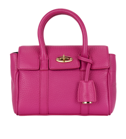 Mini Bayswater, Grained Leather, Pink, S, 4*